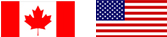 Canada & United States Flags